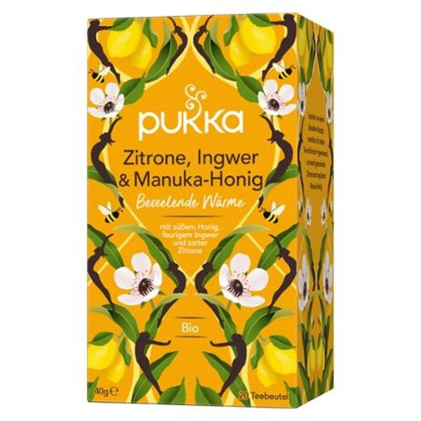 Produktfoto zu Tee Zitrone, Ingwer & Manuka Honig