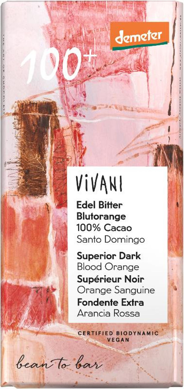 Produktfoto zu Schokolade bitter Blutorange