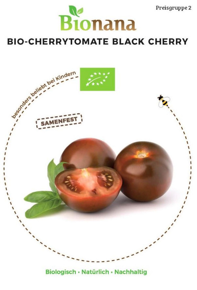 Produktfoto zu Saatgut Cherrytomate Black Cherry