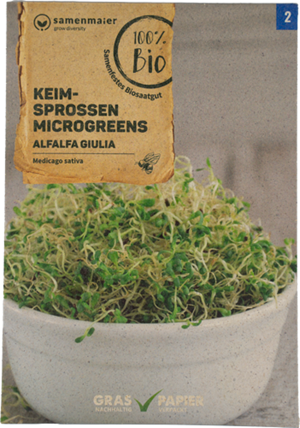 Produktfoto zu Saatgut Keimsprossen Alfalfa Giulia