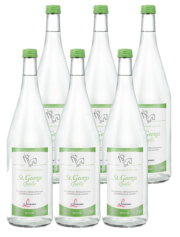 Produktfoto zu St. Leonhards Georgsquelle medium 6 x 1 l