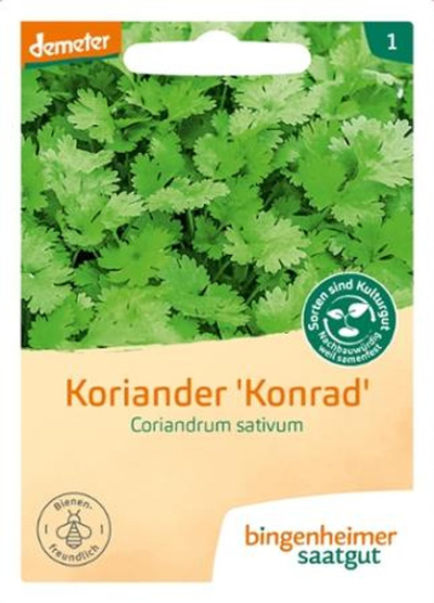 Produktfoto zu Saatgut Koriander Konrad