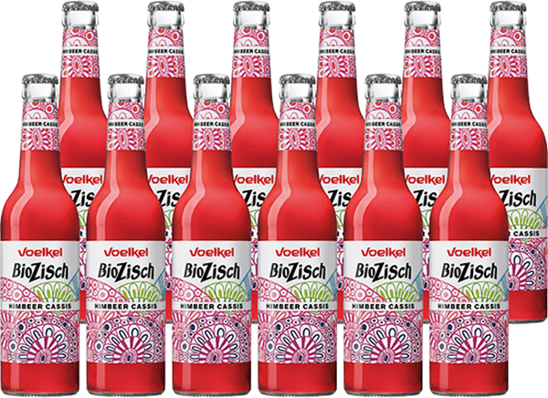 Produktfoto zu BioZisch Himbeer-Cassis 12 x 0,33 l