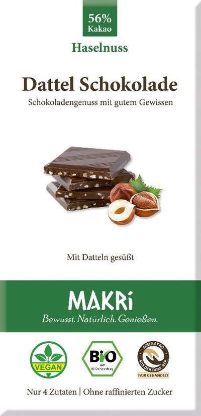 Produktfoto zu Dattel Schokolade Haselnuss