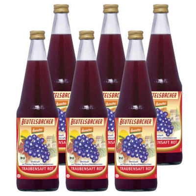 Produktfoto zu Traubensaft rot 6 x 0,7 l