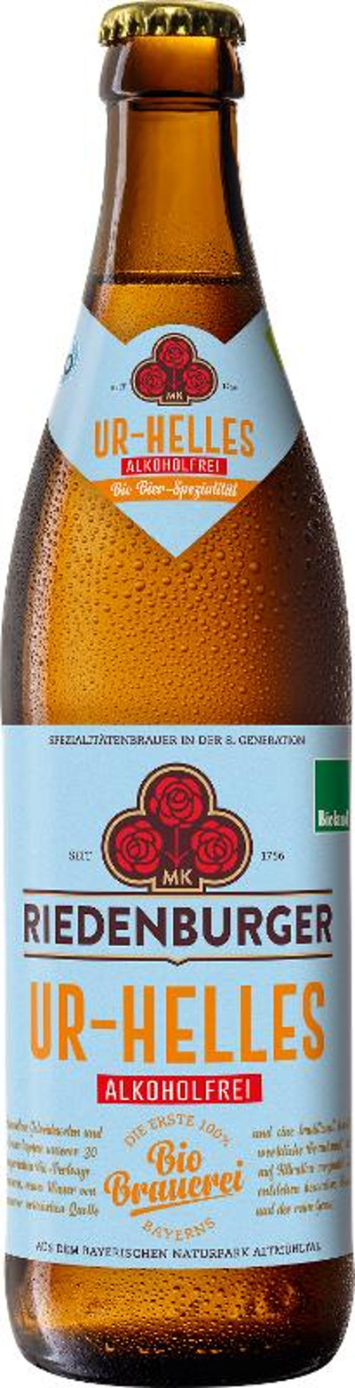 Produktfoto zu Riedenburger UR-Helles alkoholfrei 0,5 l