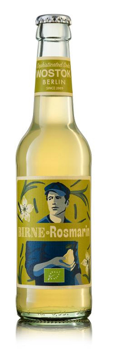 Produktfoto zu Birne-Rosmarin Limo 0,33 l