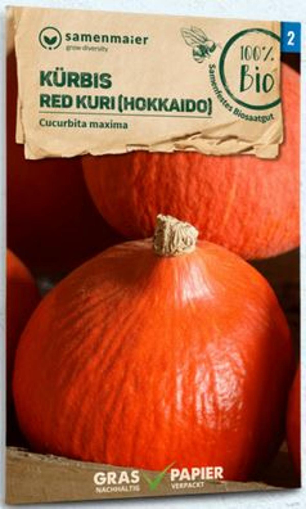 Produktfoto zu Saatgut Kürbis Hokkaido Red Kuri