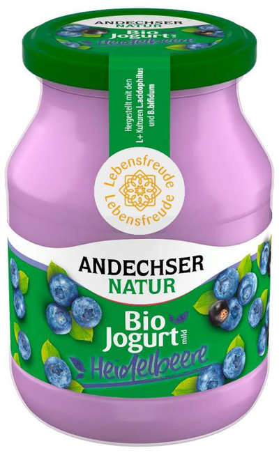Produktfoto zu Joghurt Glas Heidelbeere-Cassis