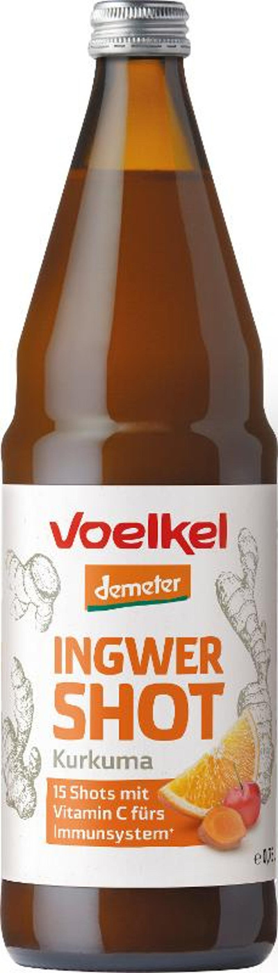 Produktfoto zu Shot Ingwer & Kurkuma 0,75 l