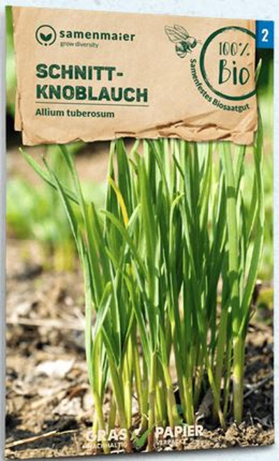 Produktfoto zu Saatgut Schnitt-Knoblauch