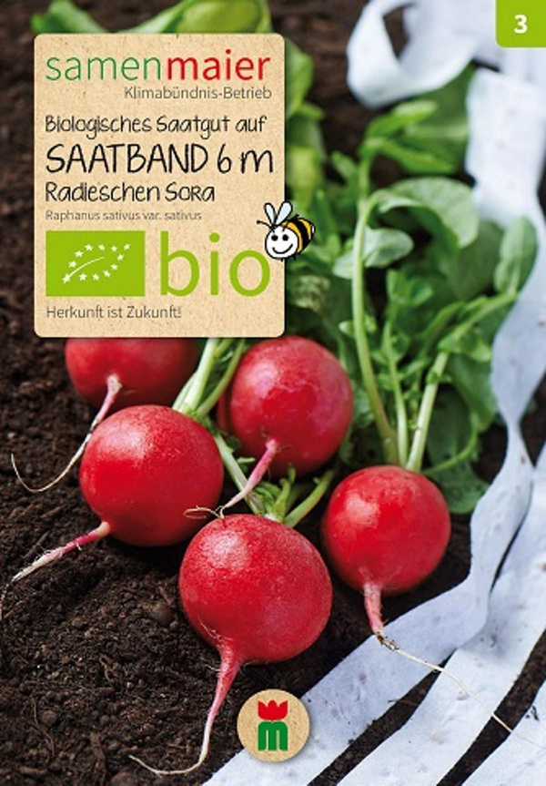 Produktfoto zu Saatband Radieschen Sora