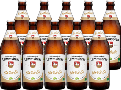 Produktfoto zu Lammsbräu Weiße 10 x 0,5 l