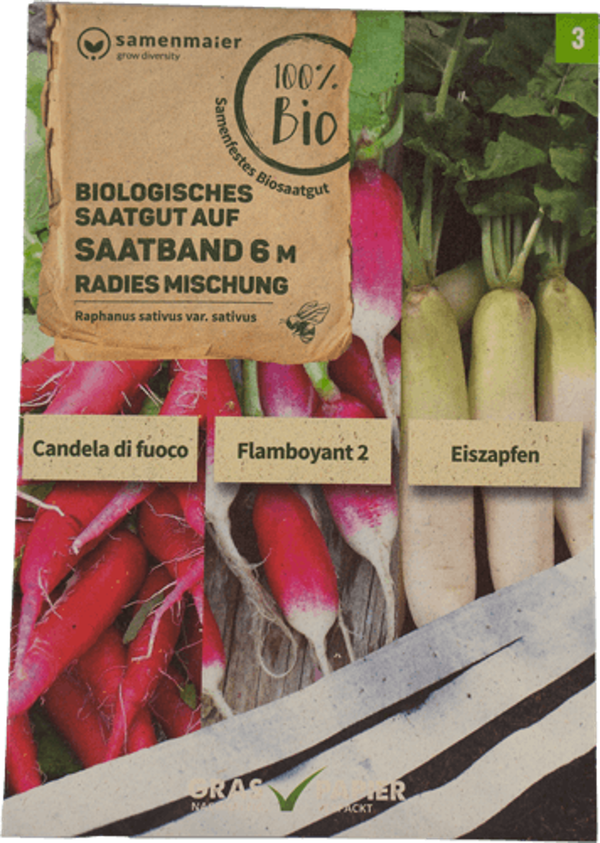 Produktfoto zu Saatband Radies Mischung
