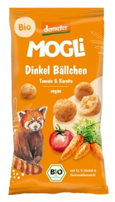 Produktfoto zu Dinkel Bällchen Tomate Karotte