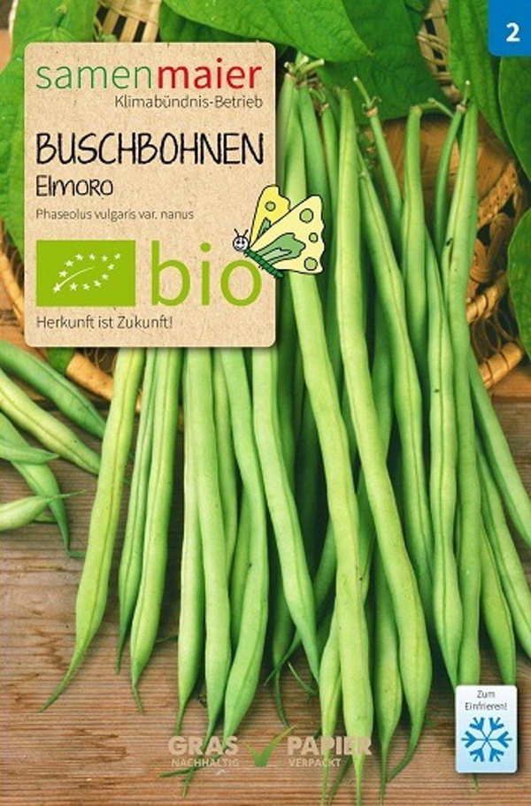 Produktfoto zu Saatgut Buschbohnen Elmoro