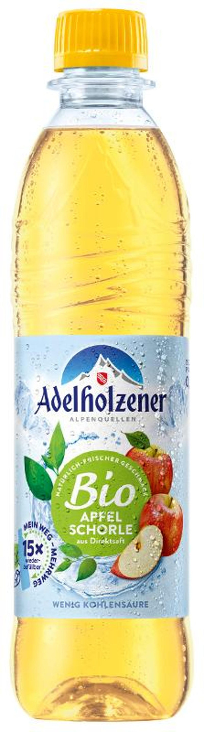 Produktfoto zu Adelholzener Apfelschorle 0,5 l