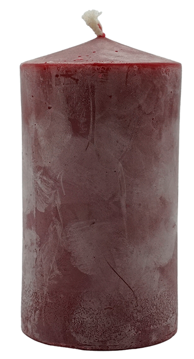 Produktfoto zu Rote Stumpen-Kerze groß
