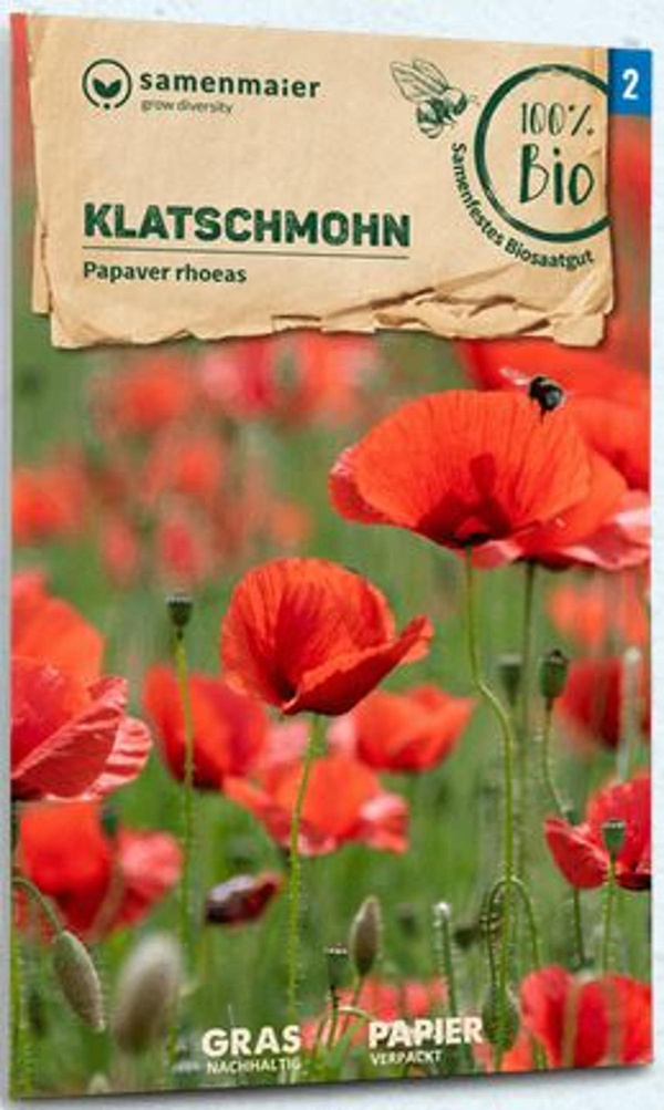 Produktfoto zu Saatgut Klatschmohn