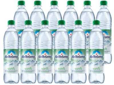 Produktfoto zu Adelholzener sanft PET Kasten