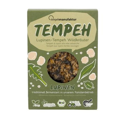 Produktfoto zu Lupinen-Tempeh Wildkräuter