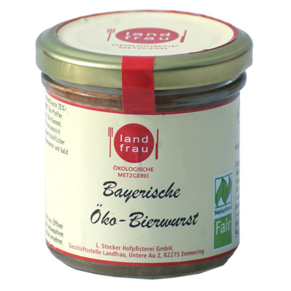 Produktfoto zu Bayerische Öko-Bierwurst