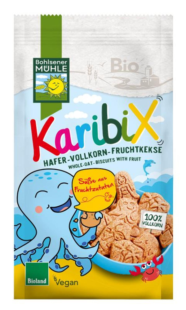 Produktfoto zu Karibix Hafer-Vollkorn-Fruchtkekse