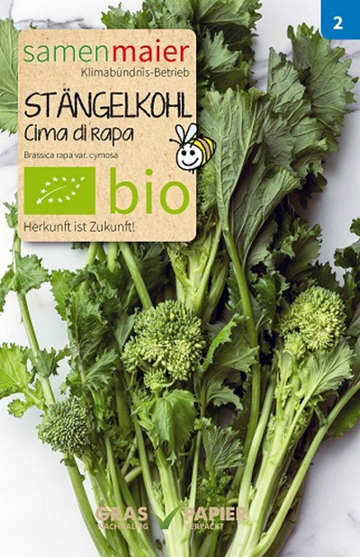 Produktfoto zu Saatgut Stängelkohl Cima di Rapa