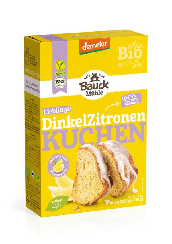 Produktfoto zu Backmischung Dinkel-Zitronenkuchen