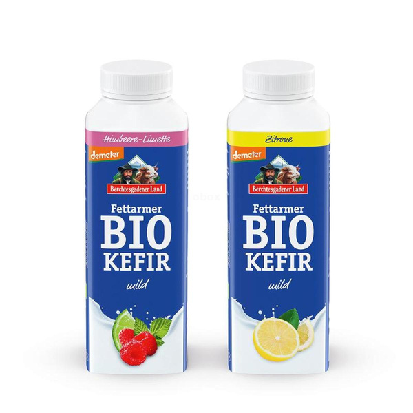 Produktfoto zu Duo Kefir Himbeer & Zitrone