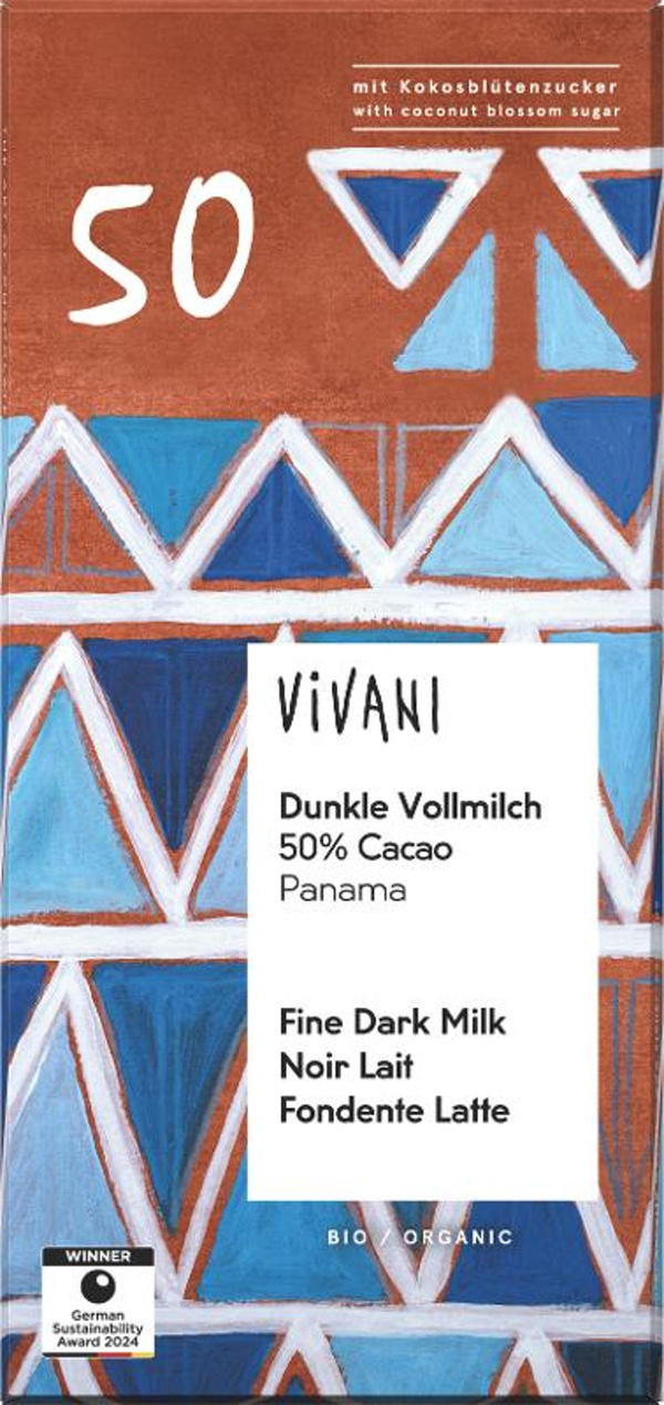Produktfoto zu Schokolade Dunkle Vollmilch 50 %