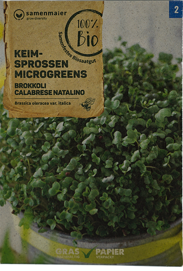 Produktfoto zu Saatgut Keimsprossen Brokkoli Calabrese Natalino