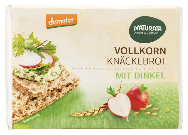 Produktfoto zu Knäckebrot Vollkorn mit Dinkel Naturata