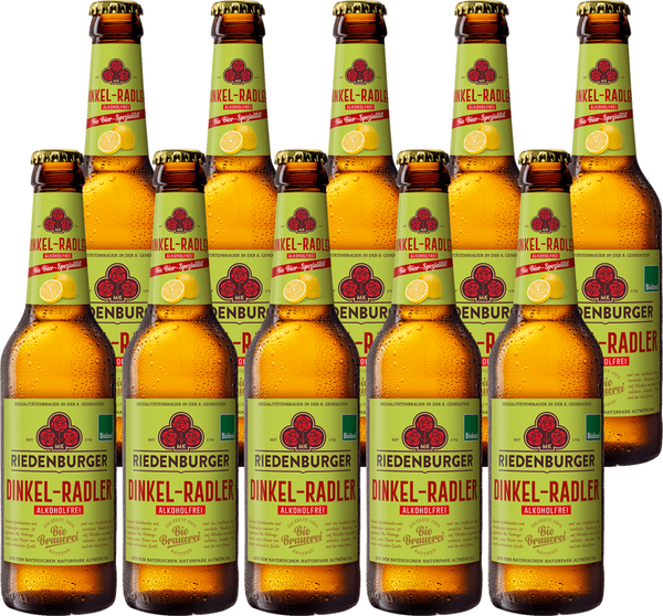 Produktfoto zu Riedenburger Dinkel Radler alkoholfrei 10 x 0,33 l
