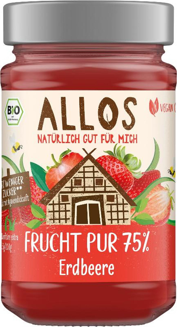 Produktfoto zu Frucht PUR Erdbeere