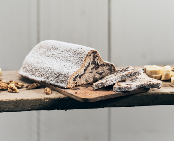 Produktfoto zu Bananen- Walnussstollen