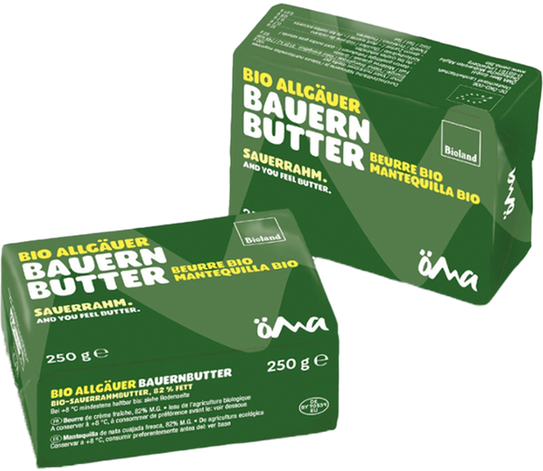 Produktfoto zu Allgäuer Bauernbutter Sauerrahm