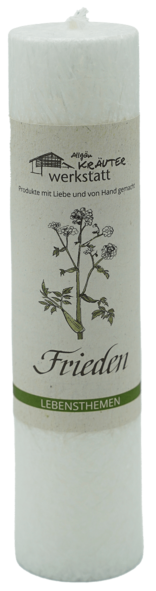 Produktfoto zu Heilkräuterkerze Frieden
