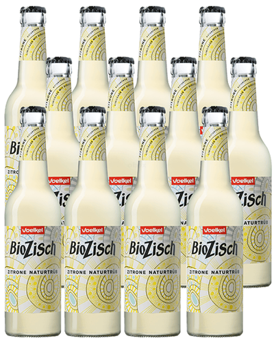Produktfoto zu BioZisch Zitrone naturtrüb 12 x 0,33 l