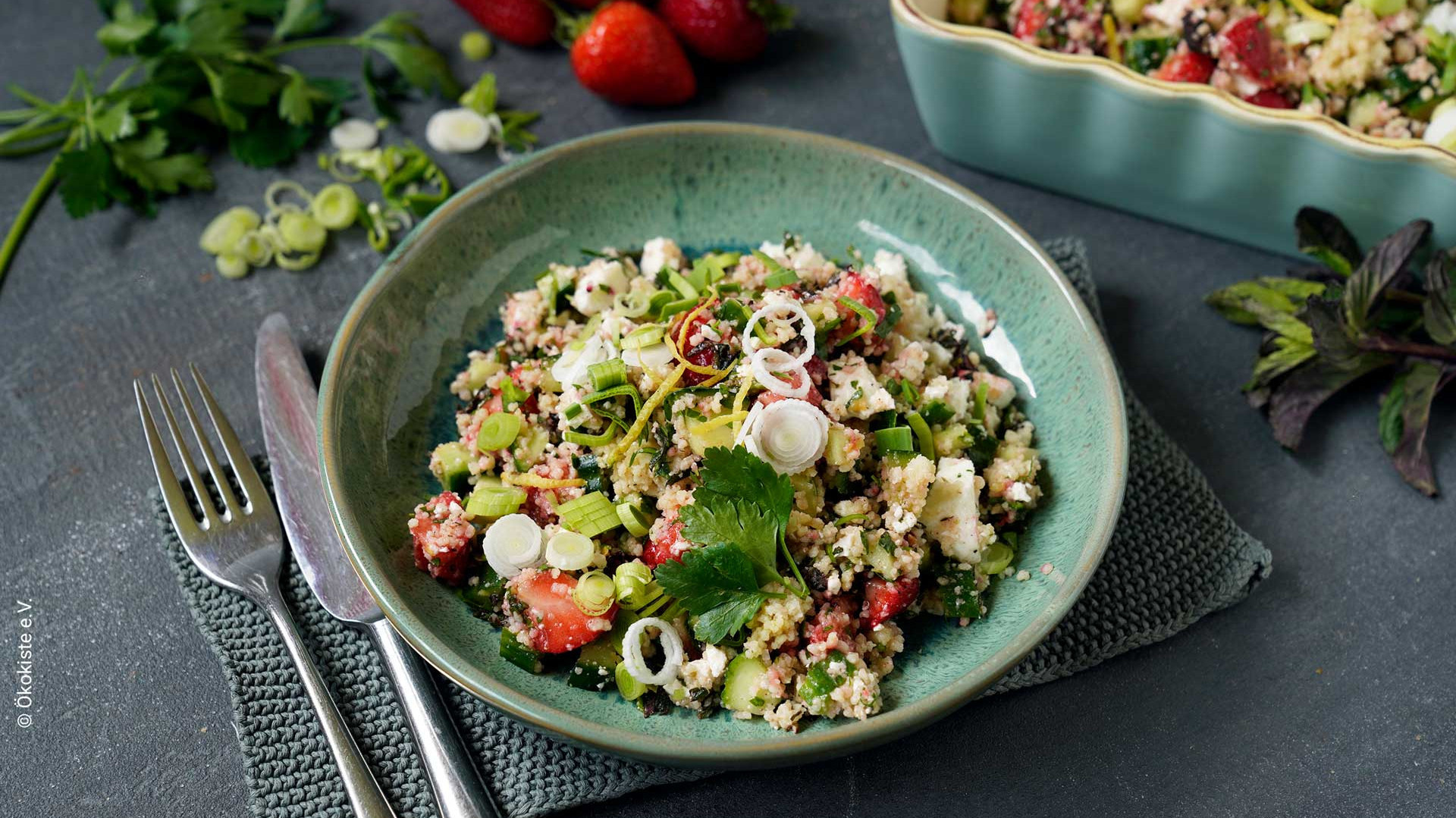 Rezeptbild für Erdbeer Tabouleh