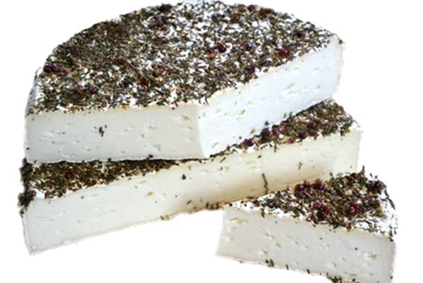 Produktfoto zu Ziegenbrie gewürzt