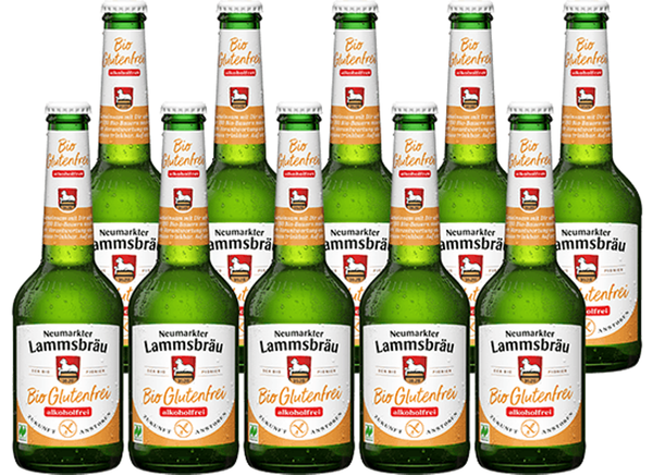 Produktfoto zu Lammsbräu glutenfrei & alkoholfrei 10 x 0,33 l