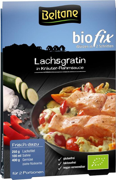 Produktfoto zu Biofix Lachsgratin