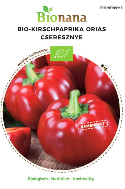 Produktfoto zu Saatgut Kirschpaprika Orias Cseresznye