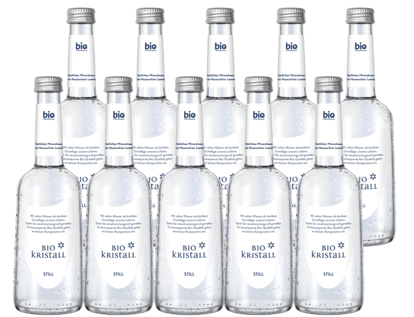 Produktfoto zu BioKristall-Wasser still 10 x 0,33 l