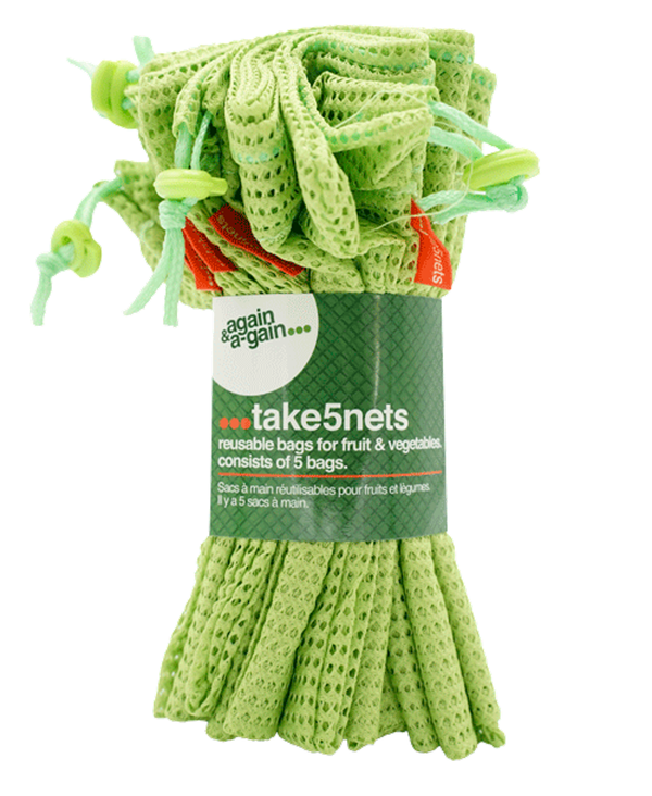 Produktfoto zu Take5 Netz - Einkaufstaschen für Obst & Gemüse