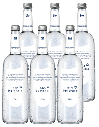 Produktfoto zu BioKristall-Wasser still Kasten