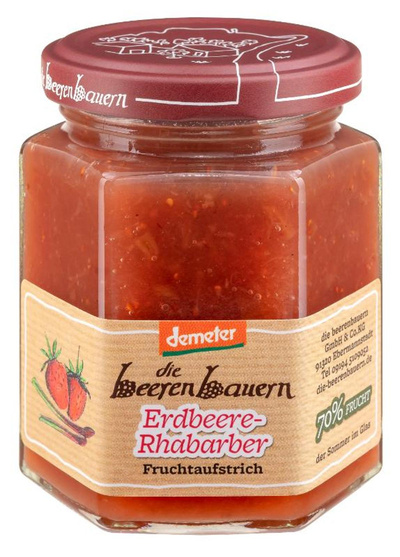 Produktfoto zu Fruchtaufstrich Erdbeer-Rhabarber