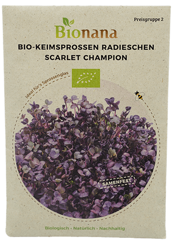 Produktfoto zu Saatgut Keimsprossen Radiesch.