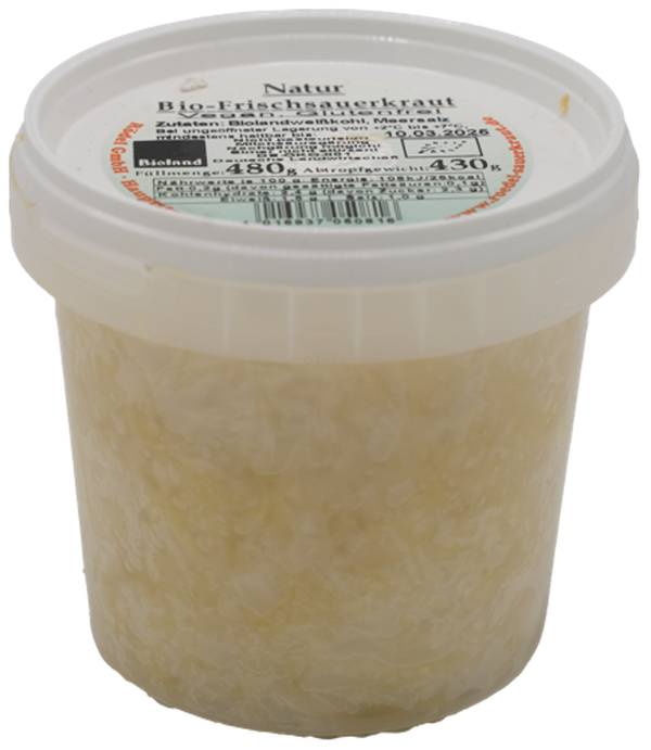 Produktfoto zu Sauerkraut frisch NATUR Becher